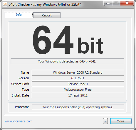 64-битная программа проверки - это инструмент, который покажет вам, какая версия Windows установлена ​​на вашем компьютере, является ли она 64-битной или 32-битной версией Windows и способен ли ваш процессор работать под управлением 64-битных операционных систем
