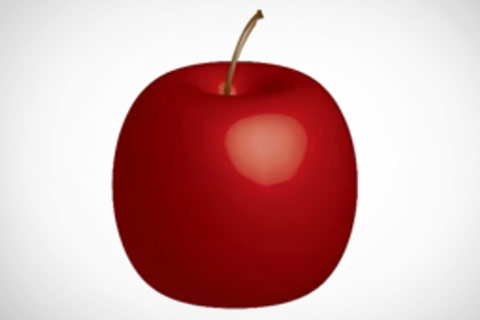 3-D Apple Учебник   Учебник о том, как создать 3D-яблоко